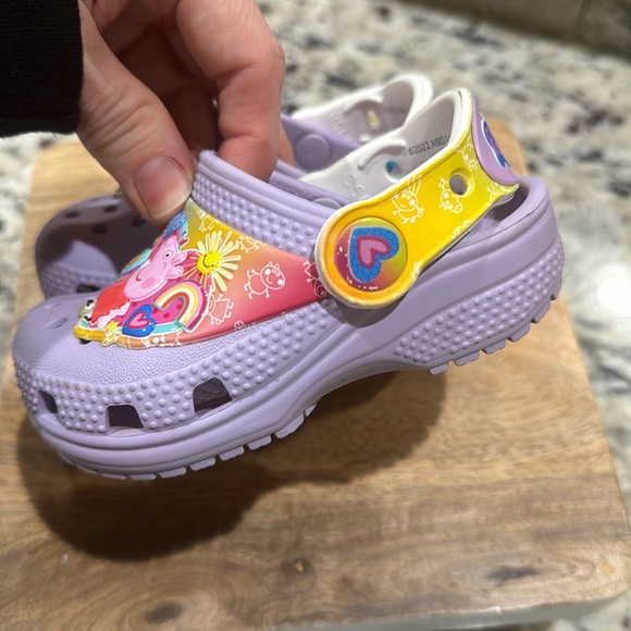 PEPPA PIG LAVENDER PURPLE TODDLER CROCS SIZE 5 - Picture 7 of 11